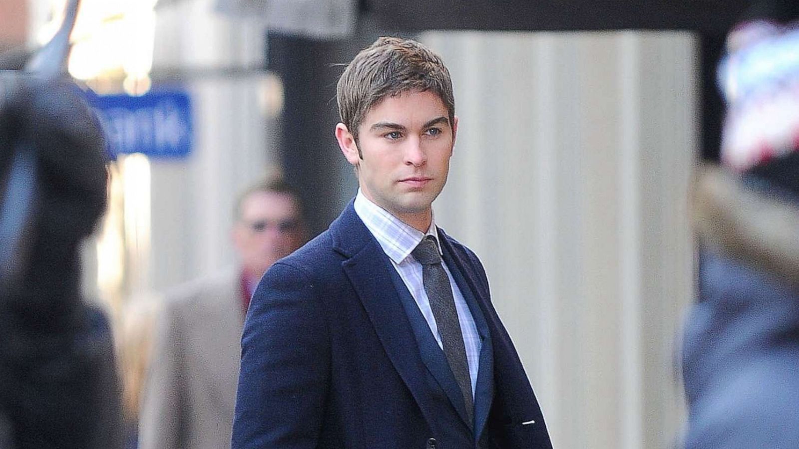 PHOTO: Chace Crawford is seen on the set of 'Gossip Girl' on February 6, 2012 in New York City.