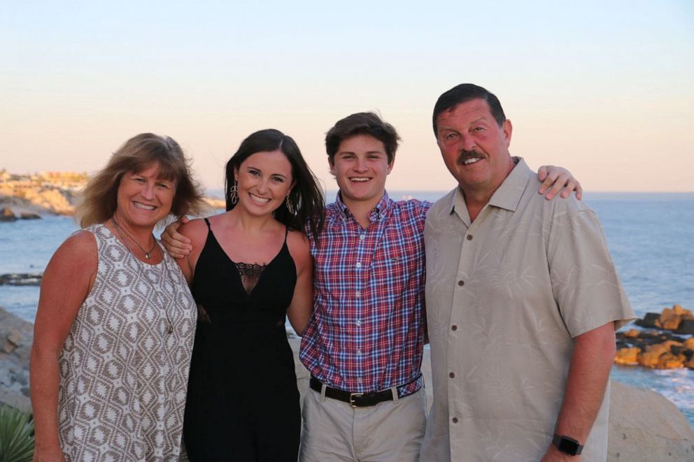 PHOTO: Nathan and Sylvia Harrell of Kansas City, Mo., pose with their children, Chad and Melanie, in an undated family photo.