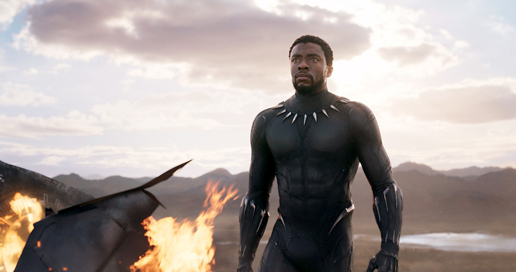 PHOTO: Chadwick Boseman, as the King T'Challa aka Black Panther, in a scene from "Black Panther."