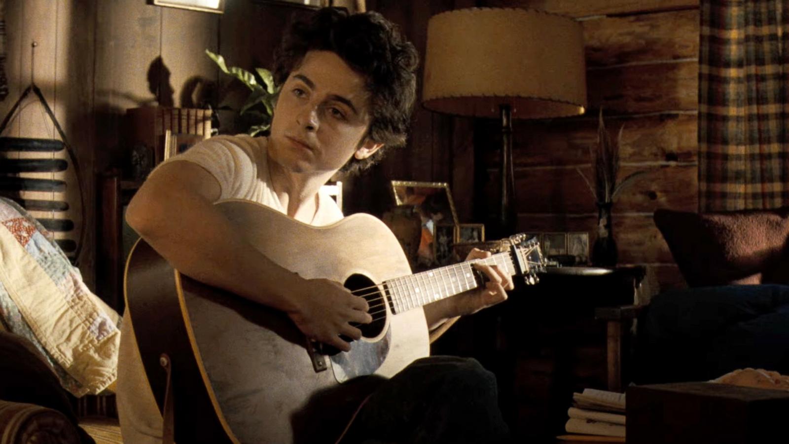 PHOTO: Timothee Chalamet as Bob Dylan in the teaser trailer for "A Complete Unknown."