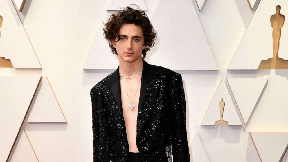 PHOTO: Timothee Chalamet attends the 94th Oscars at the Dolby Theatre in Hollywood, California on March 27, 2022.