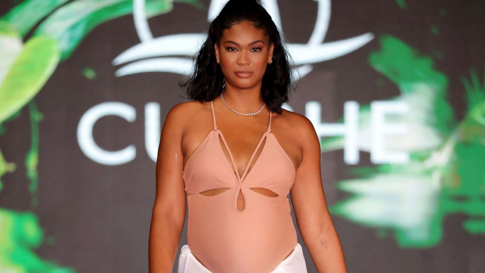 PHOTO: Chanel Iman walks the runway for Cupshe during Miami Swim Week - The Shows at SLS South Beach on July 07, 2023 in Miami Beach, Florida.