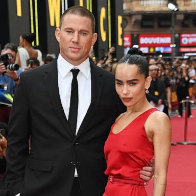 PHOTO: Channing Tatum and Zoe Kravitz attend the European Premiere of "Blink Twice" at Odeon Luxe Leicester Square, Aug. 9, 2024, in London.