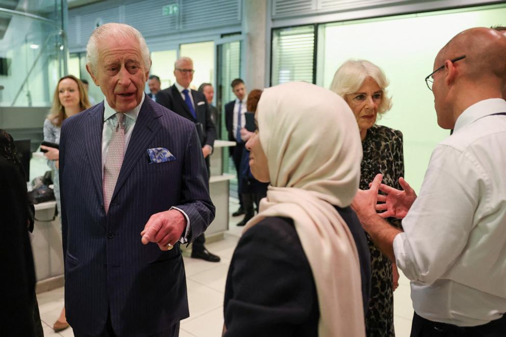 PHOTO: King Charles III and Queen Camilla visit University College Hospital Macmillan Cancer Centre