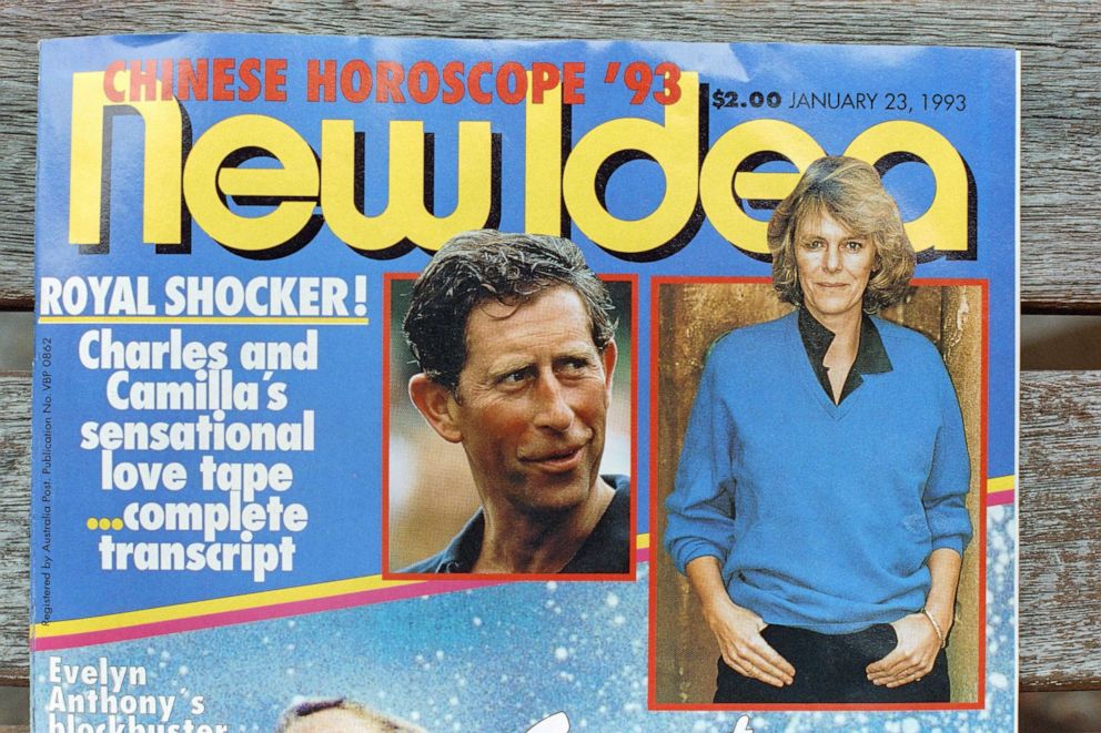 PHOTO: Picture showing the front page of the weekly magazine New Idea dated Jan. 13, 1993, which published a transcript believed to be a taped conversation between Prince Charles and his friend of 20 years Camilla Parker-Bowles.
