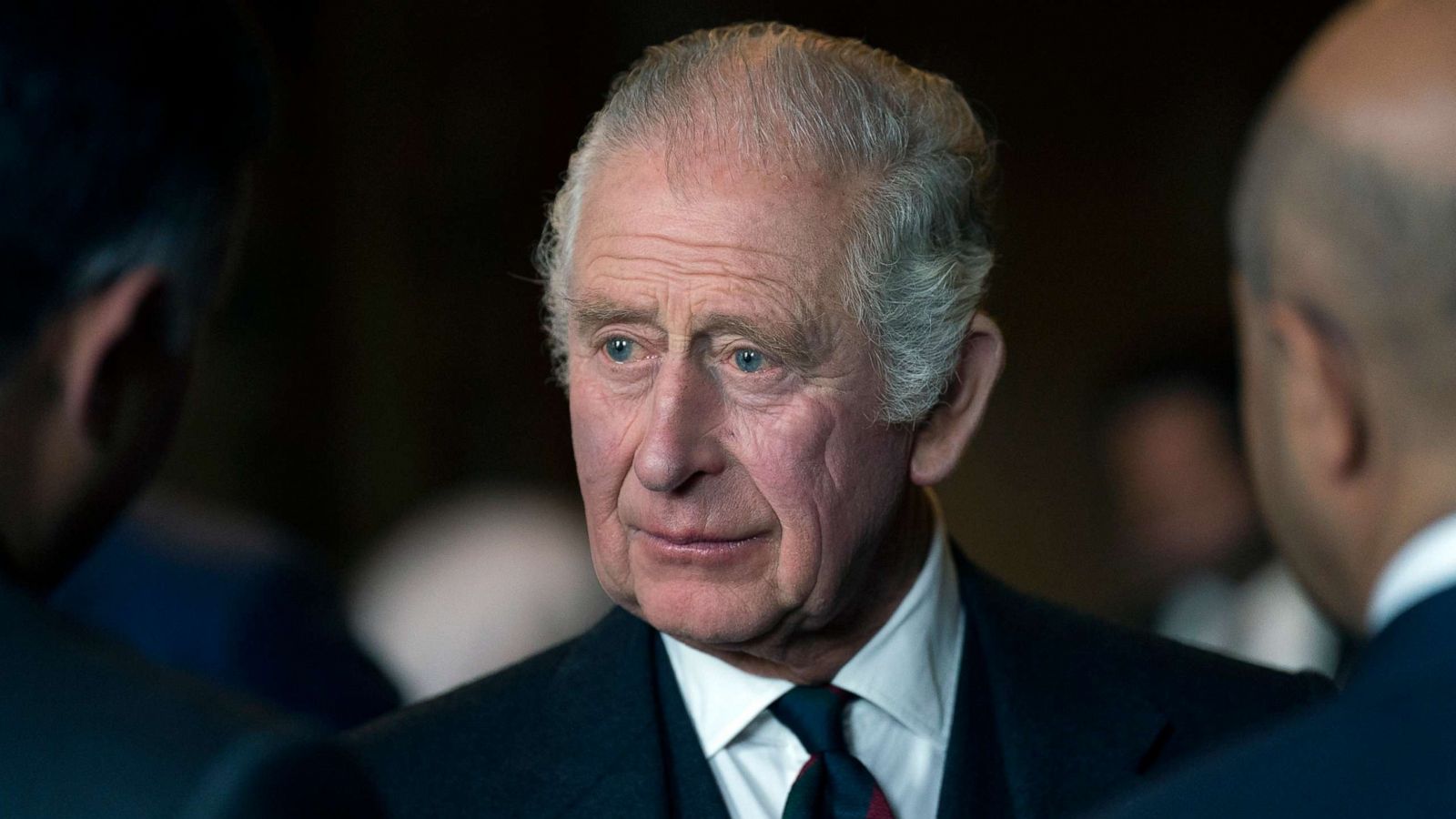 PHOTO: King Charles III hosts a reception to celebrate British South Asian communities, in the Great Gallery at the Palace of Holyroodhouse on Oct. 3, 2022 in Dunfermline, Scotland.