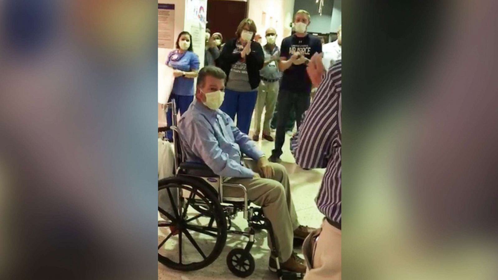 PHOTO: Dr. Charles Iliya leaves Texas Health Presbyterian Hospital in Dallas, April 11, 2020.