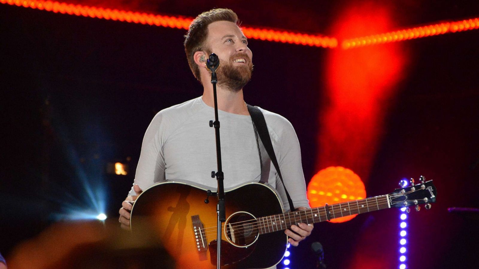 PHOTO: Singer/songwriter Charles Kelley performs in Nashville, Tenn., June 10, 2017.