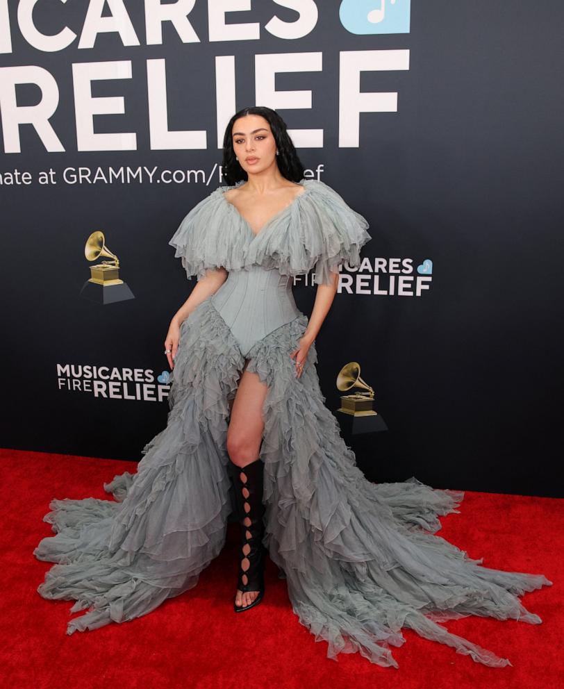 PHOTO: Charli XCX poses at the red carpet during the 67th Annual Grammy Awards in Los Angeles, Feb. 2, 2025. 