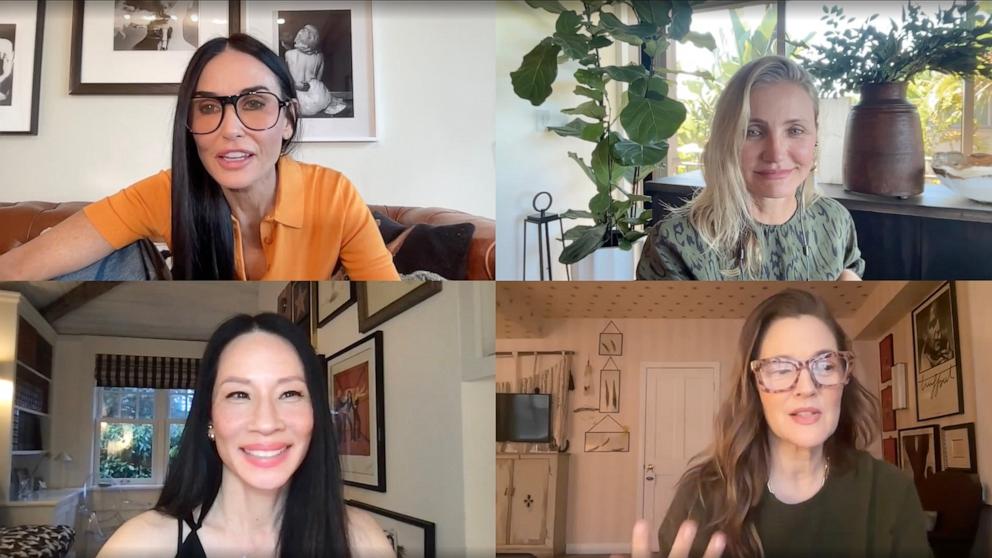 PHOTO: Demi Moore, Cameron Diaz, Lucy Liu and Drew Barrymore appear in this screengrab from a video shared by Vanity Fair.