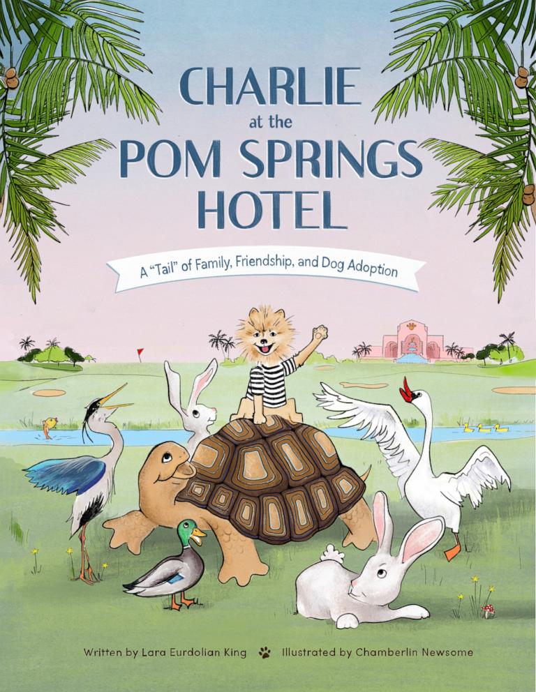 PHOTO: Charlie, an 18-year-old Pomeranian, inspired a children’s book about adoption titled “Charlie at the Pom Springs Hotel.”