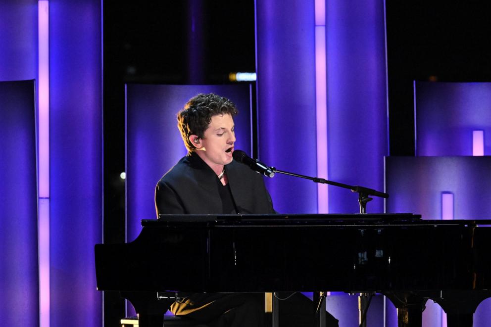 PHOTO: Charlie Puth performs onstage during the 10th Breakthrough Prize Ceremony at the Academy of Motion Picture Arts and Sciences on April 13, 2024 in Los Angeles, California.