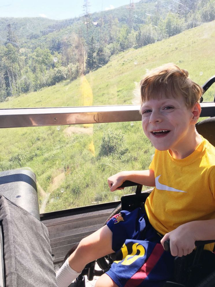 PHOTO: Charlie Sumner is pictured on a train during a family vacation in an undated photo.