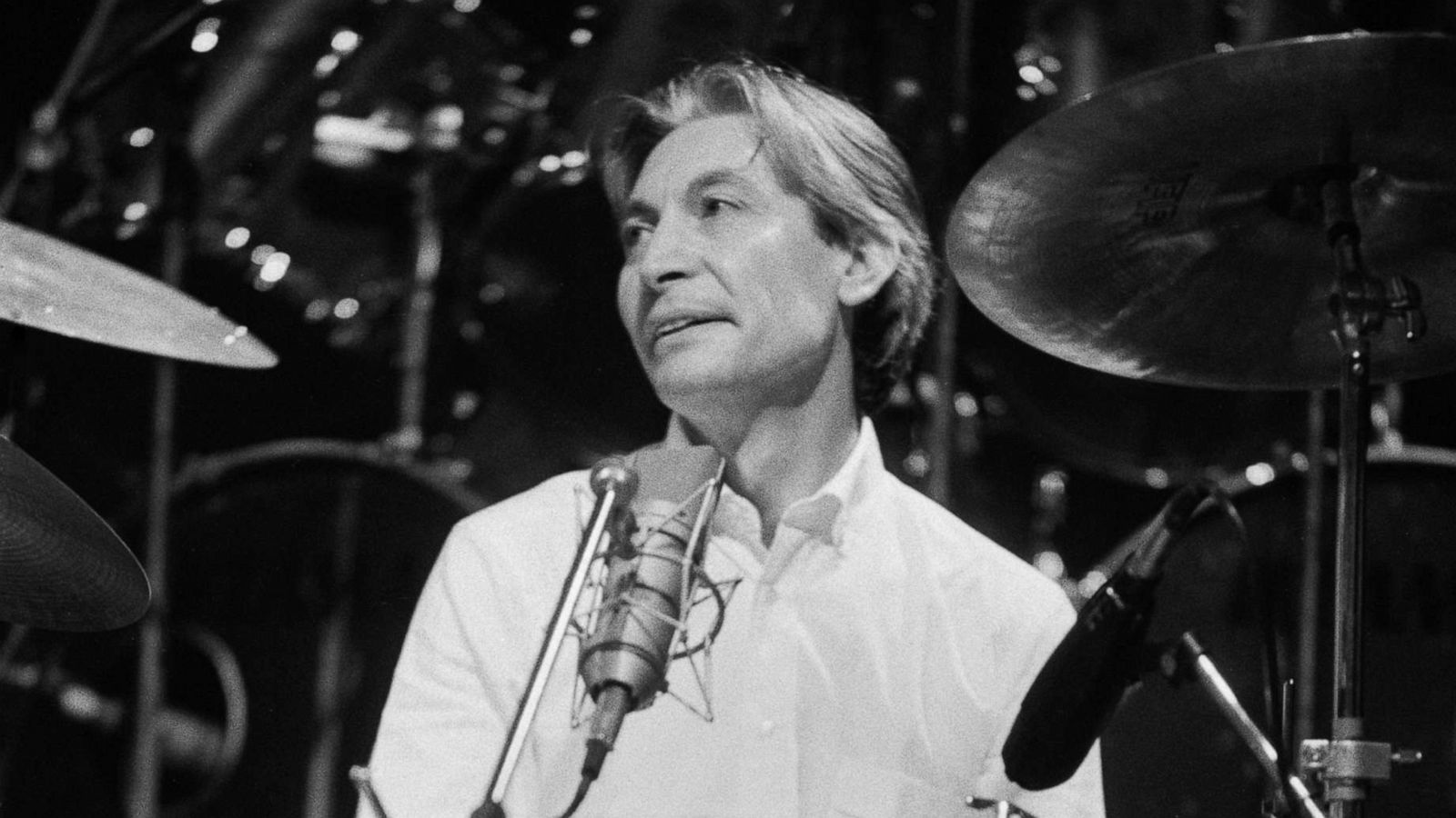 PHOTO: English drummer Charlie Watts performing during a charity concert at the Royal Albert Hall, London, Sept. 20, 1983.