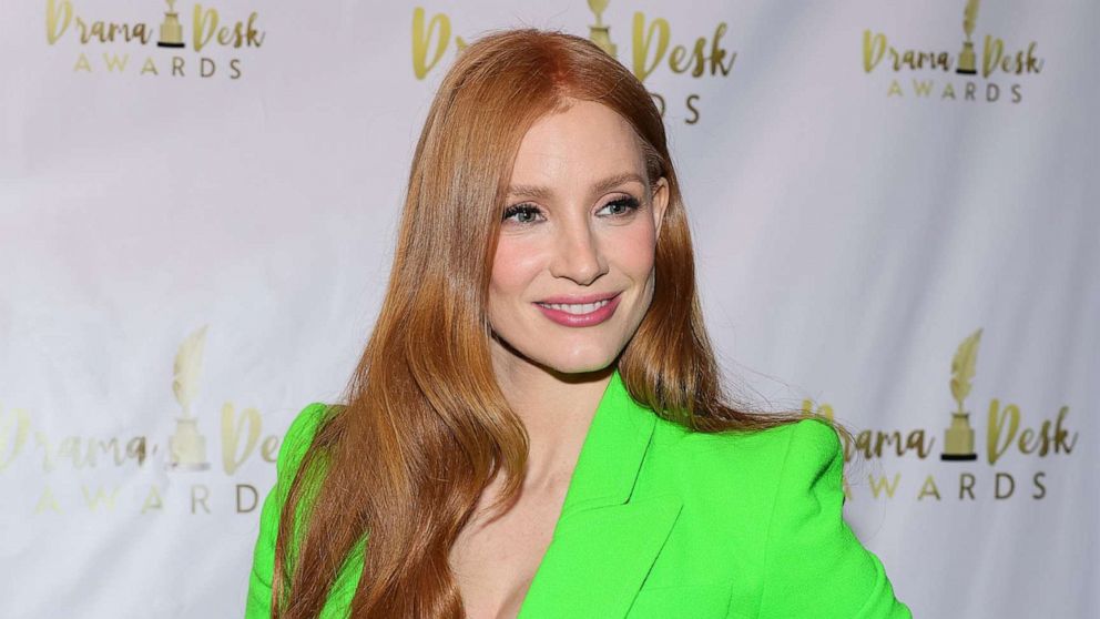 PHOTO: Jessica Chastain attends the 2023 Drama Desk Awards at Sardi's, June 6, 2023, in New York.