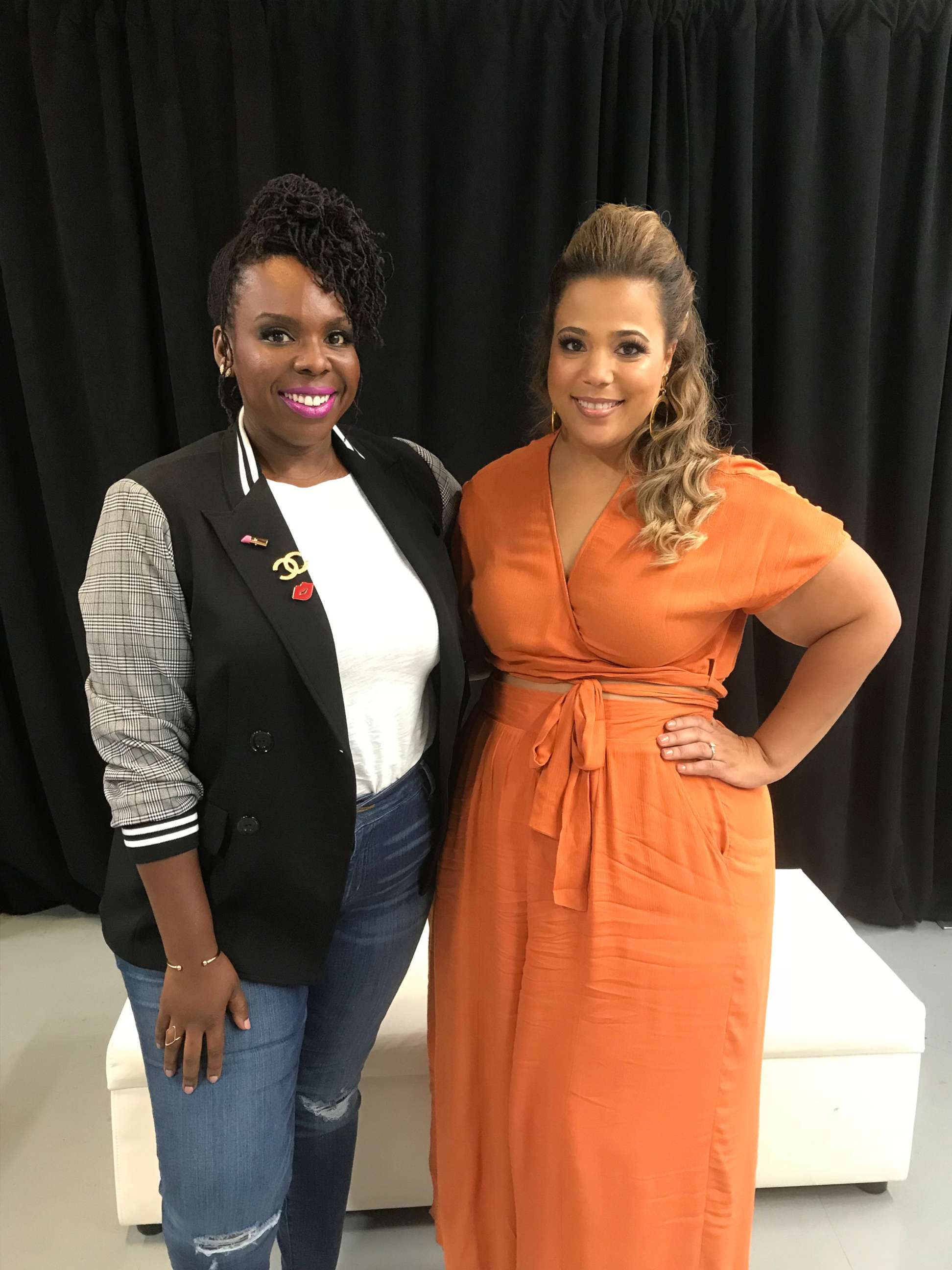 PHOTO: Co-founders of theCURVYcon Chastity Garner and Cece Olisa are pictured at theCURVYcon event in New York, Sept. 8, 2018.