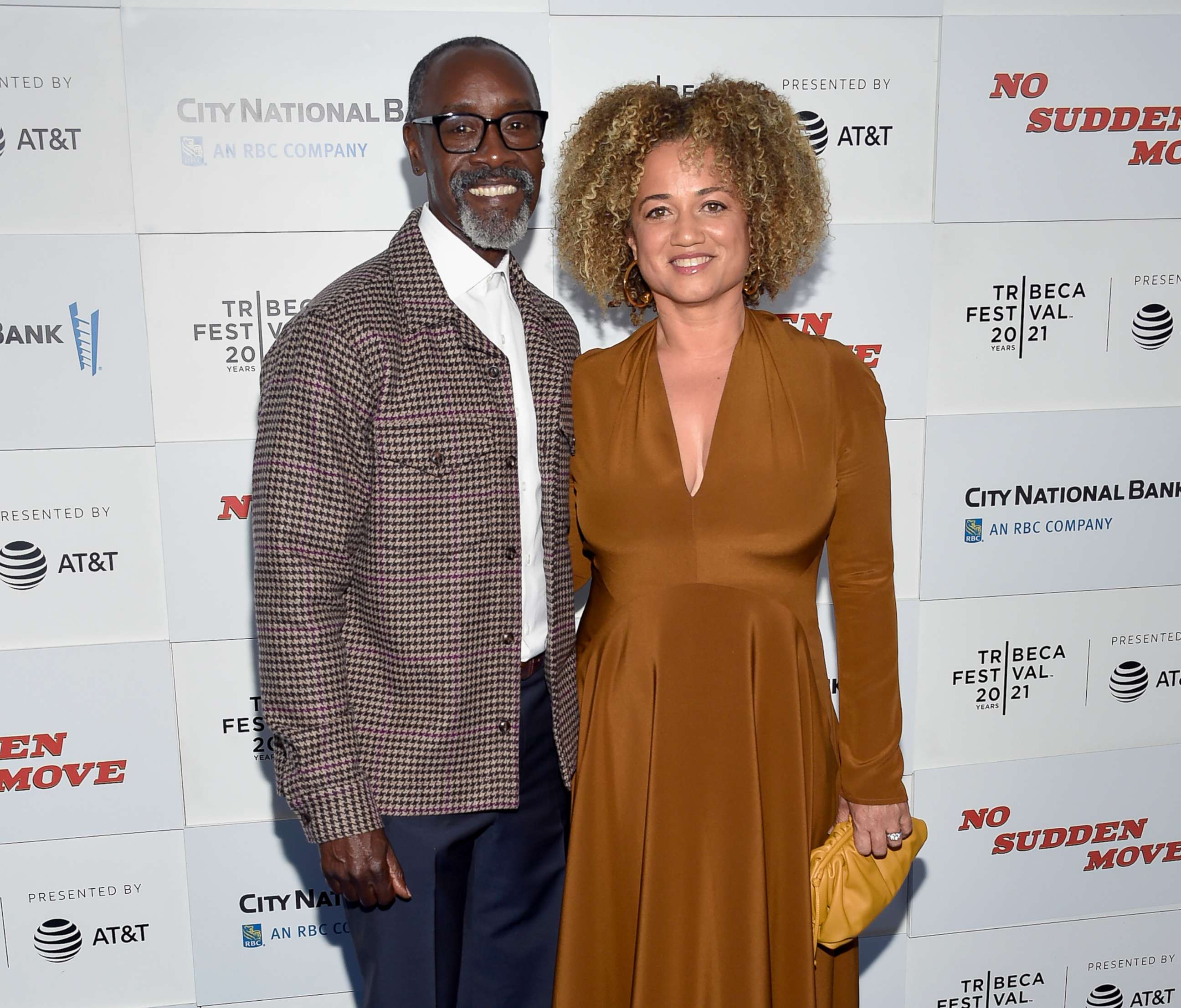 PHOTO: Actor Don Cheadle and partner Bridgid Coulter attend an event in New York City, June 18, 2021.