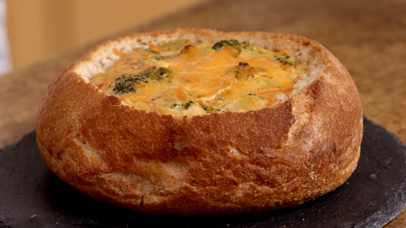 PHOTO: Cat Cora shows us how to make a creamy, copycat version of Panera Bread's iconic broccoli cheddar soup.