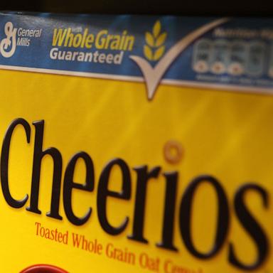 PHOTO: Boxes of Cheerios cereal, made by General Mills, sit on the shelf at a grocery store, Sept. 23, 2009, in Berkeley, Calif.
