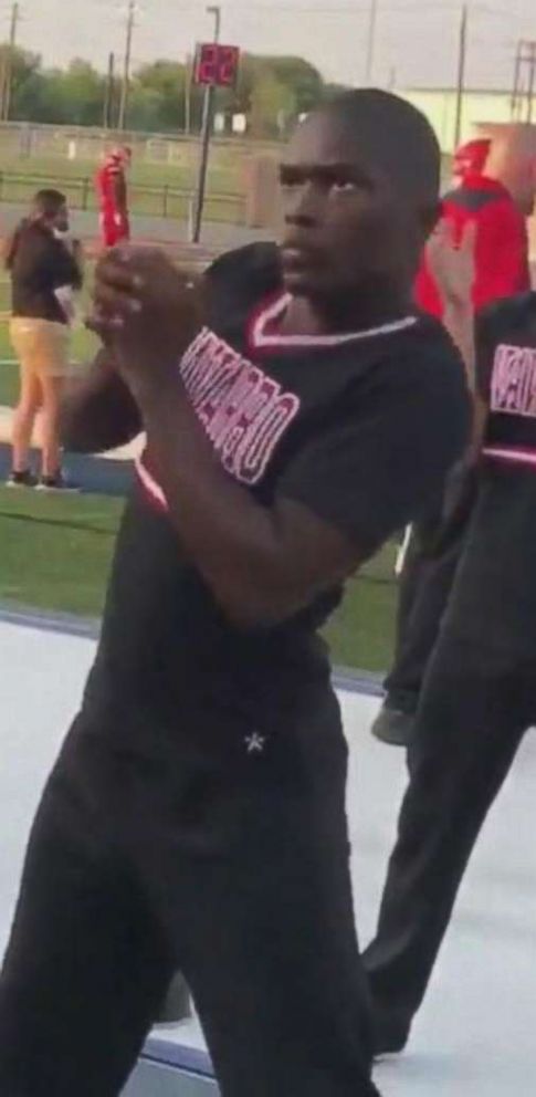 PHOTO: LaDarius Marshall, a sophomore at Navarro College in Corsicana, Texas, has gained viral attention after recent footage of his cheerleading moves was shared as his Bulldogs took on Georgia Military College.