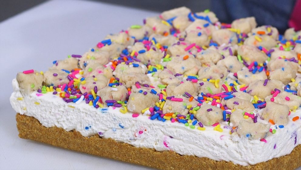 PHOTO: Tomlan's no-bake cookie dough cheesecake bars are perfect for any occasion