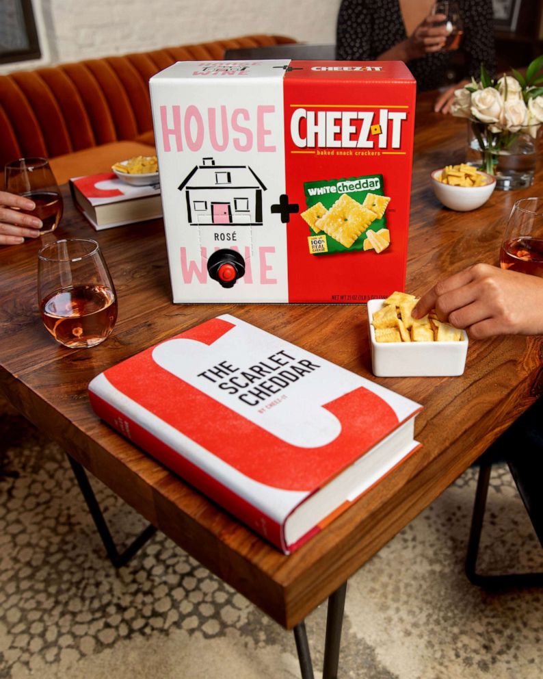 PHOTO: Limited-edition boxes of House Wine rosé and Cheez-It white cheddar are perfect for virtual book club nights. 