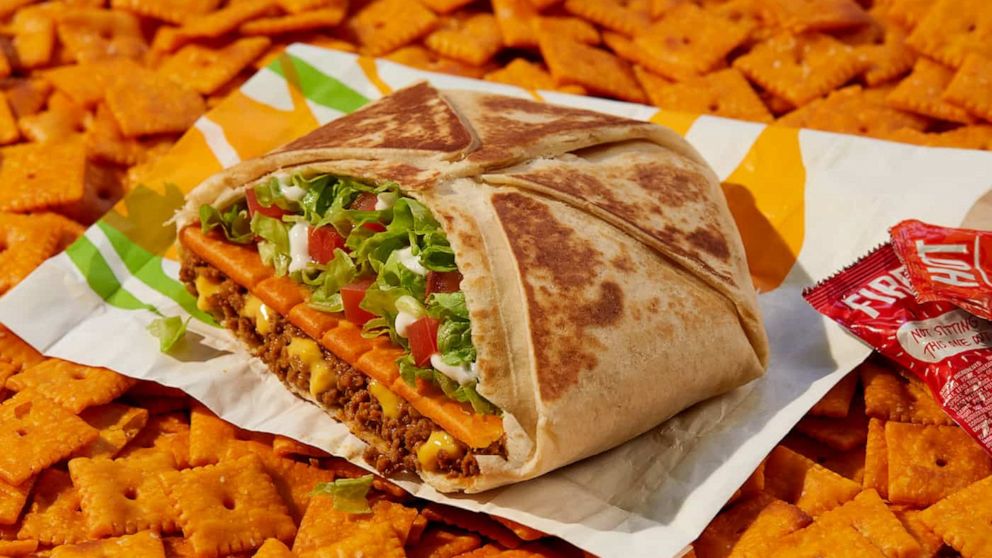 PHOTO: A new Big Cheez-It tostada for a limited-time Taco Bell menu item.