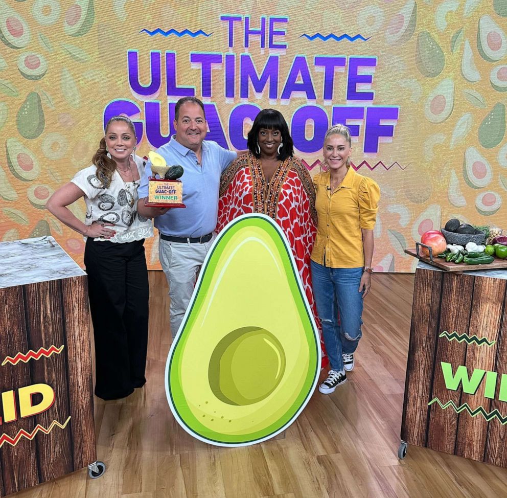 PHOTO: Chefs Marcela Valladolid, Josh Capon, Melba Wilson and Brooke Williamson on "Good Morning America" for an avocado cook-off.