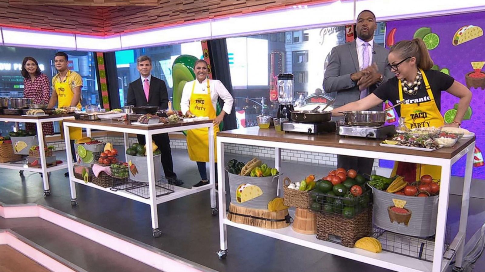 PHOTO: Chefs appear on "Good Morning America" on Oct. 4, 2019, to share recipes for National Taco Day.