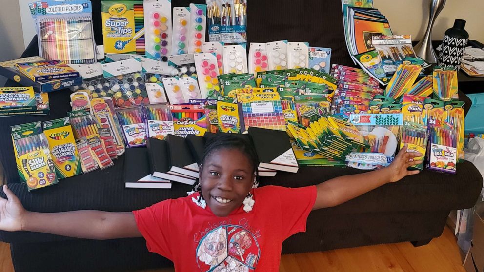 Los Gatos teen raised $900, donated 110 art kits to children's