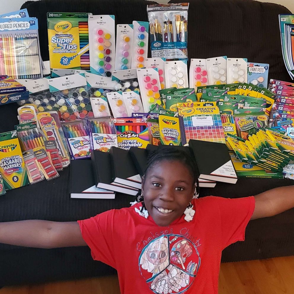 This 10-year-old has made over 2,500 art kits for kids across the country -  Good Morning America