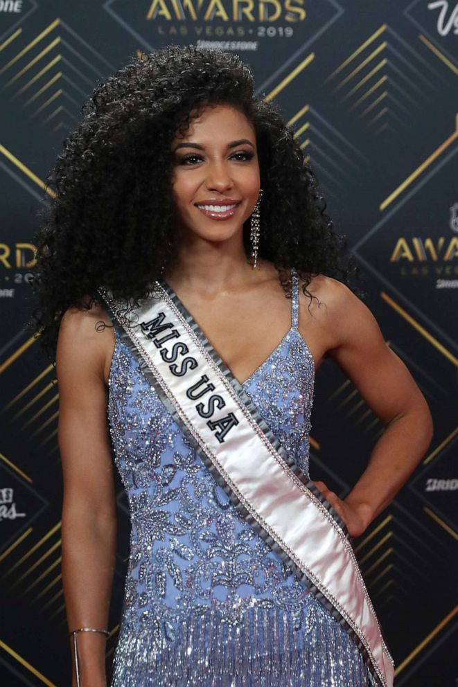 PHOTO: Miss USA 2019 Cheslie Kryst arrives at the 2019 NHL Awards at the Mandalay Bay Events Center on June 19, 2019, in Las Vegas.