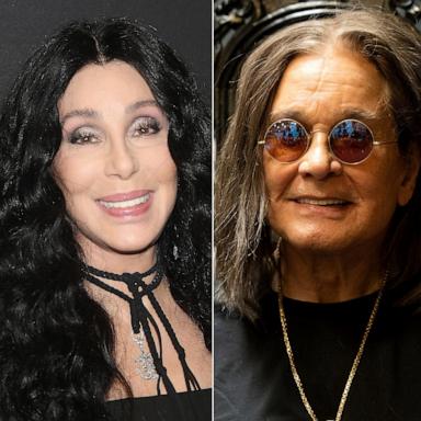 PHOTO: In this Dec. 3, 2018, file photo, Cher poses at an event in New York. | In this Sept. 10, 2022, file photo, Ozzy Osbourne appears at an event in Long Beach, Calif. | Mary J. Blige attends an event in Atlanta, on Jan. 20, 2024.