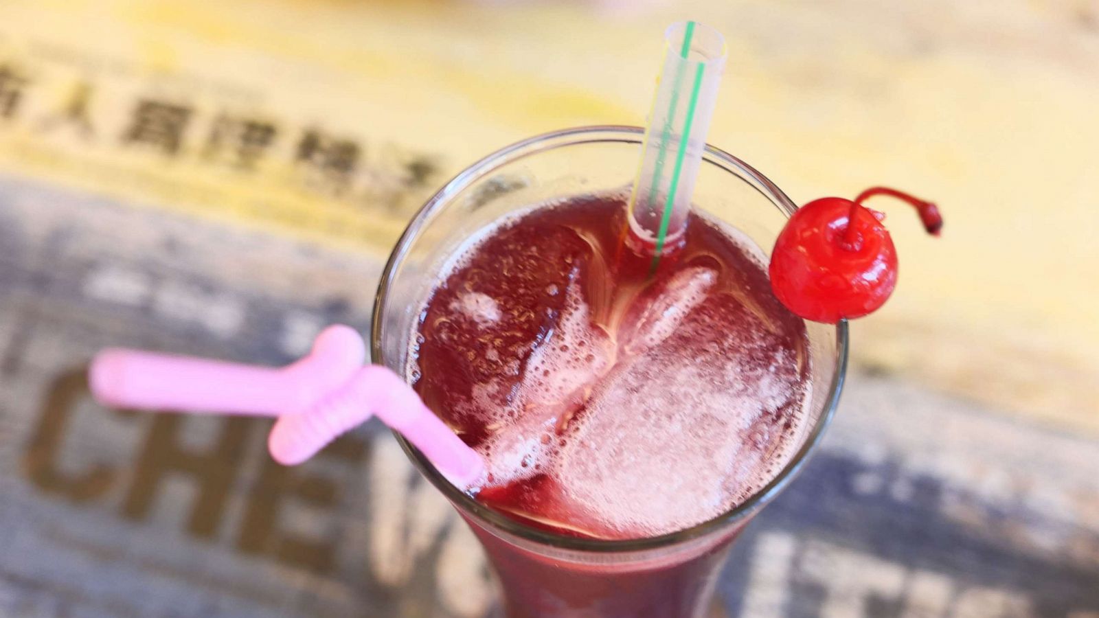 PHOTO: Shirley temple, cherry, grenadine drink