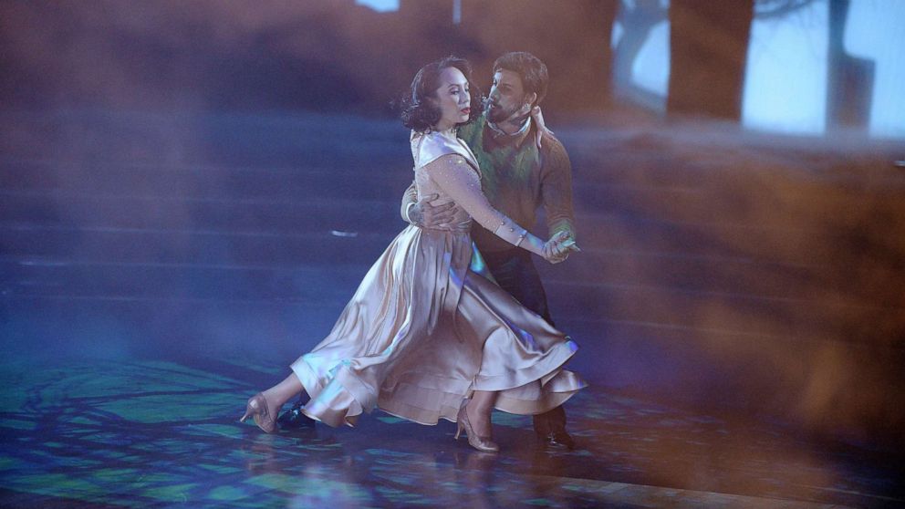 PHOTO: Cheryl Burke and AJ McLean perform on Dancing With The Stars, Oct. 26, 2020.