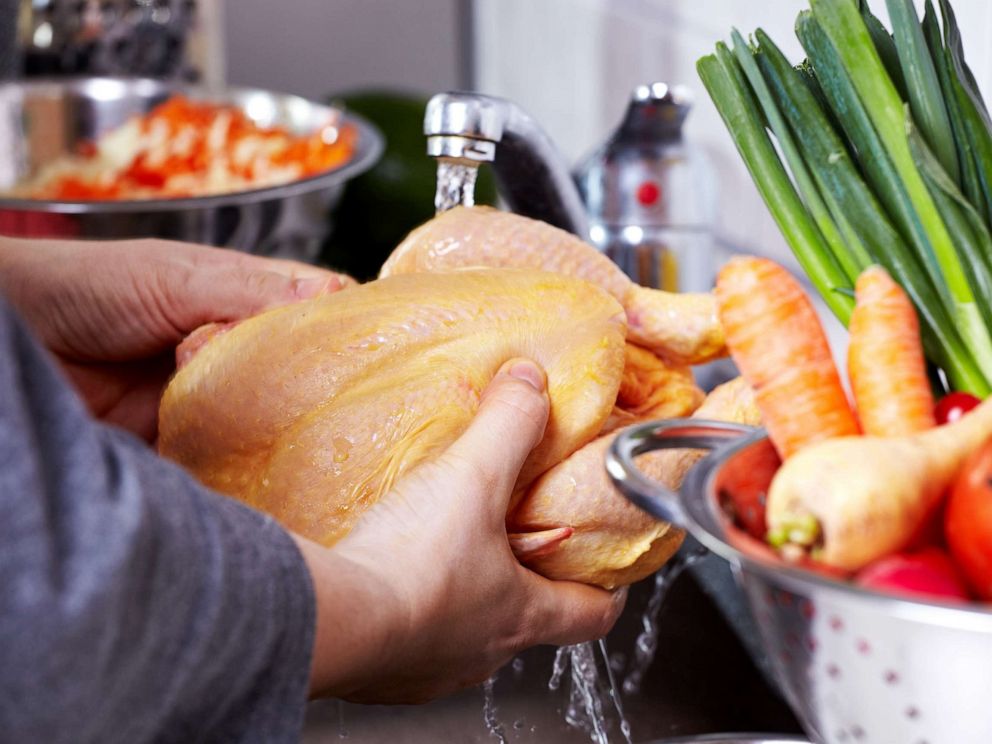 PHOTO: Chicken is prepared a dish in this undated stock photo.