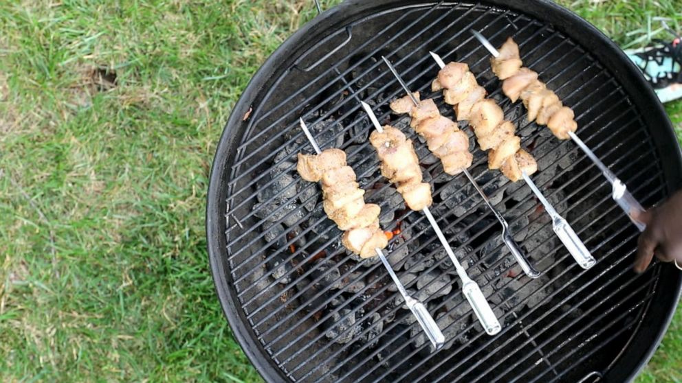 PHOTO: Chef Eric Adjepong is sharing his recipe for grilled chicken kabobs.