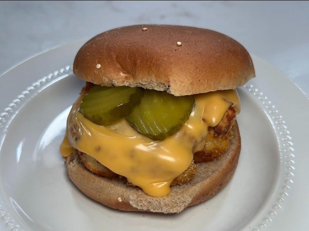 PHOTO: Chris Powell’s fried chicken sandwich is pictured here.