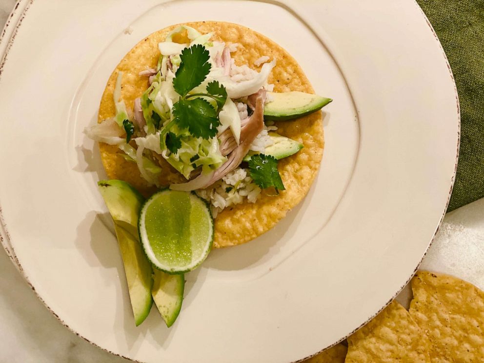 PHOTO: Chef Antonio Lofaso's braised chicken tostada.