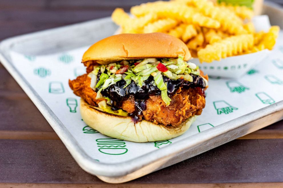 PHOTO: The new Southern Smoke Chicken sandwich from chef Chris Shepherd for Shake Shack.