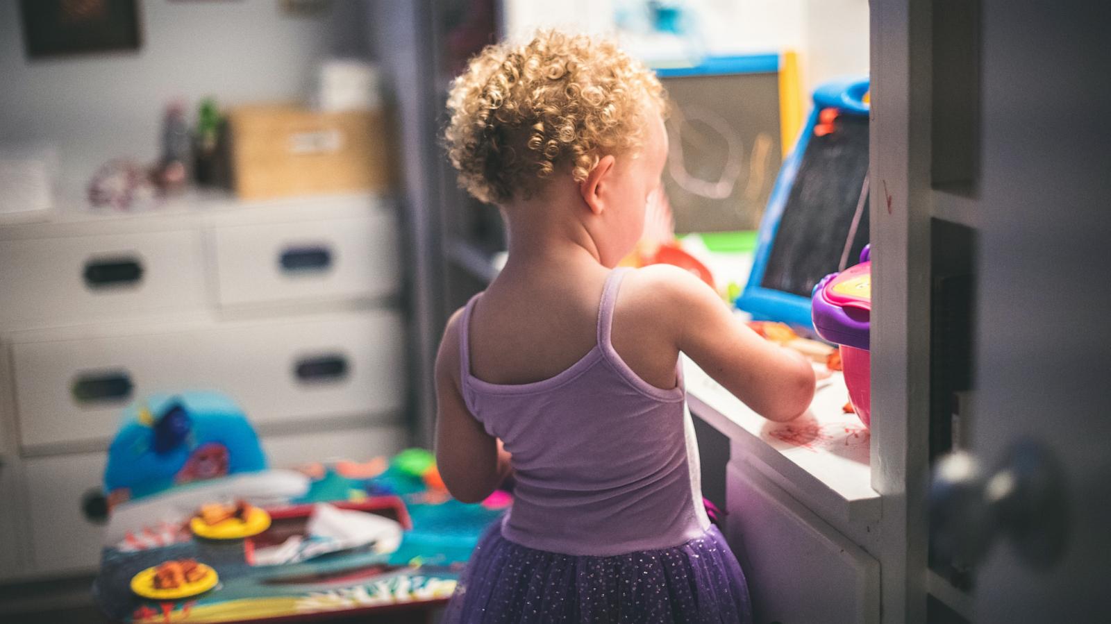 PHOTO: Stock photo of a child playing in a nursery.