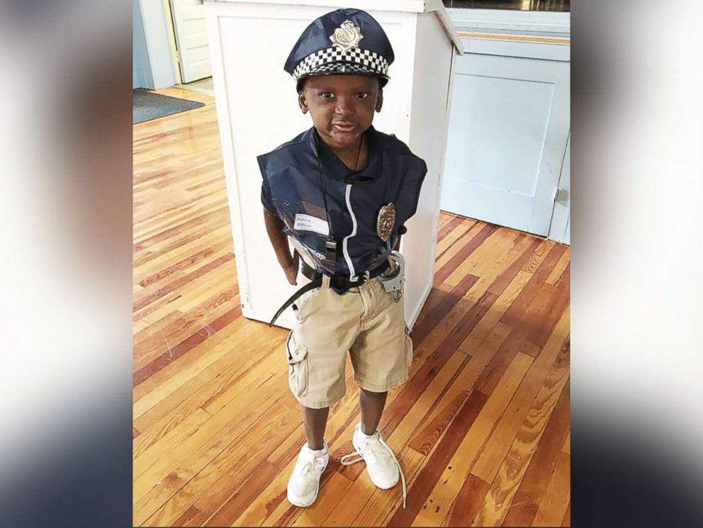 PHOTO: Braylon Henson has a rare skin disorder that keeps him from playing outside in the heat for too long. He found a friend in the school resource officer.