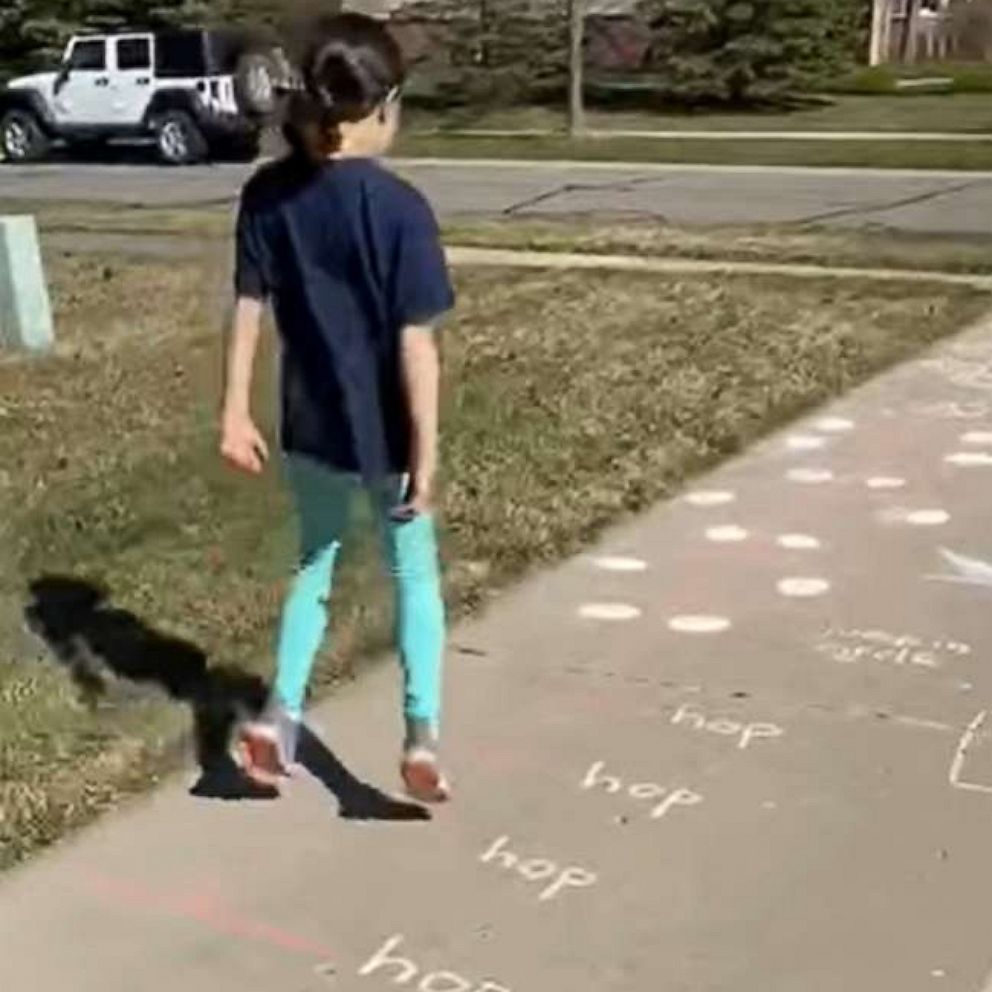 VIDEO: BRB stealing this mom’s genius driveway quarantine workout