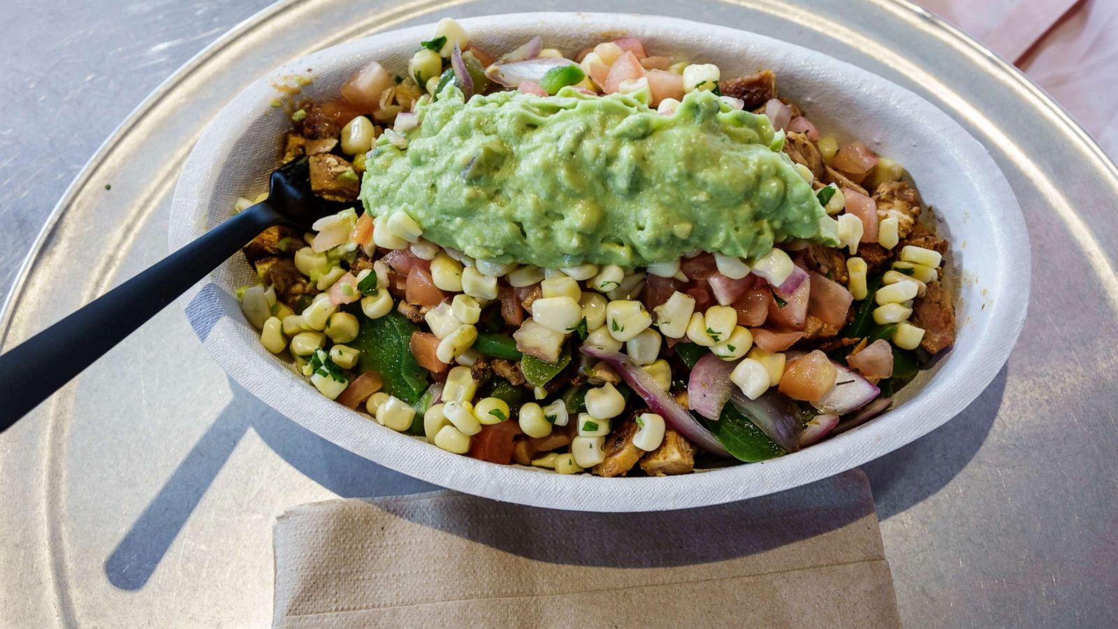 PHOTO: A bowl of food from Chipotle in Miami.