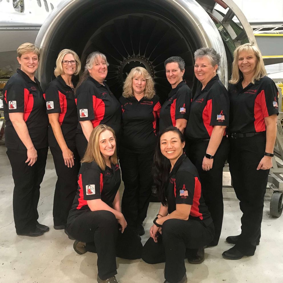 VIDEO: This all-female team of aviation technicians is taking the industry to new heights 