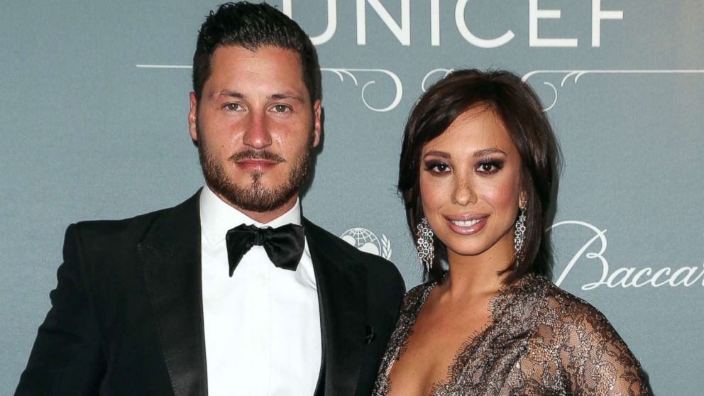 PHOTO: Val Chmerkovskiy and Cheryl Burke arrive at the 2014 UNICEF Ball at Regent Beverly Wilshire Hotel, Jan. 14, 2014, in Beverly Hills, Calif.