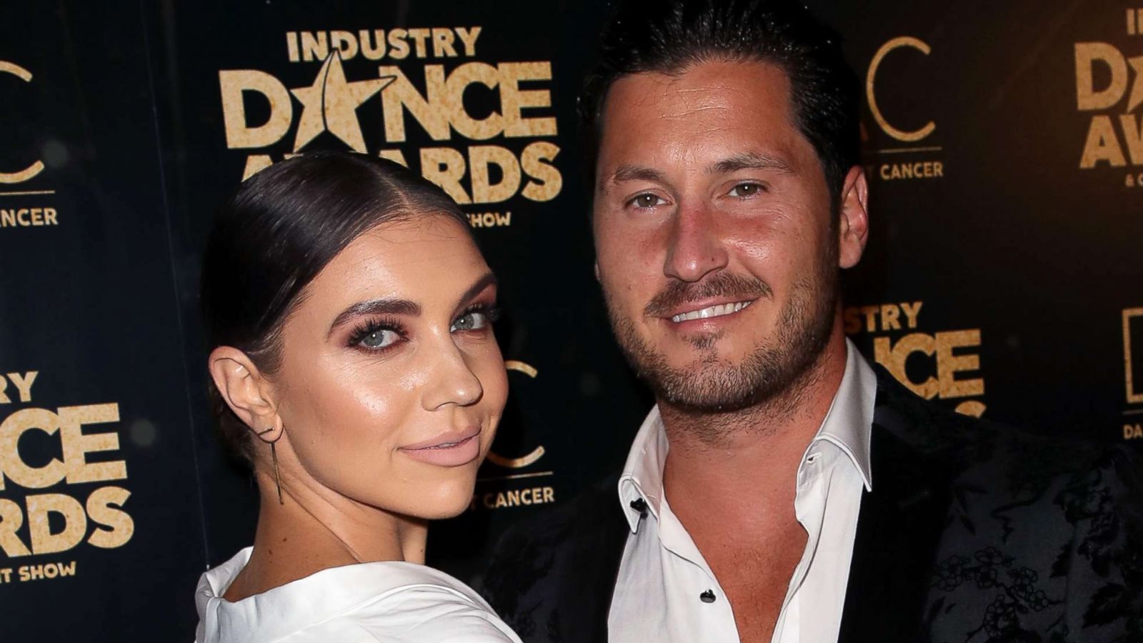 PHOTO: Dancers Jenna Johnson and Valentin Chmerkovskiy attend the 2018 Industry Dance Awards at Avalon Hollywood on Aug. 15, 2018 in Los Angeles.