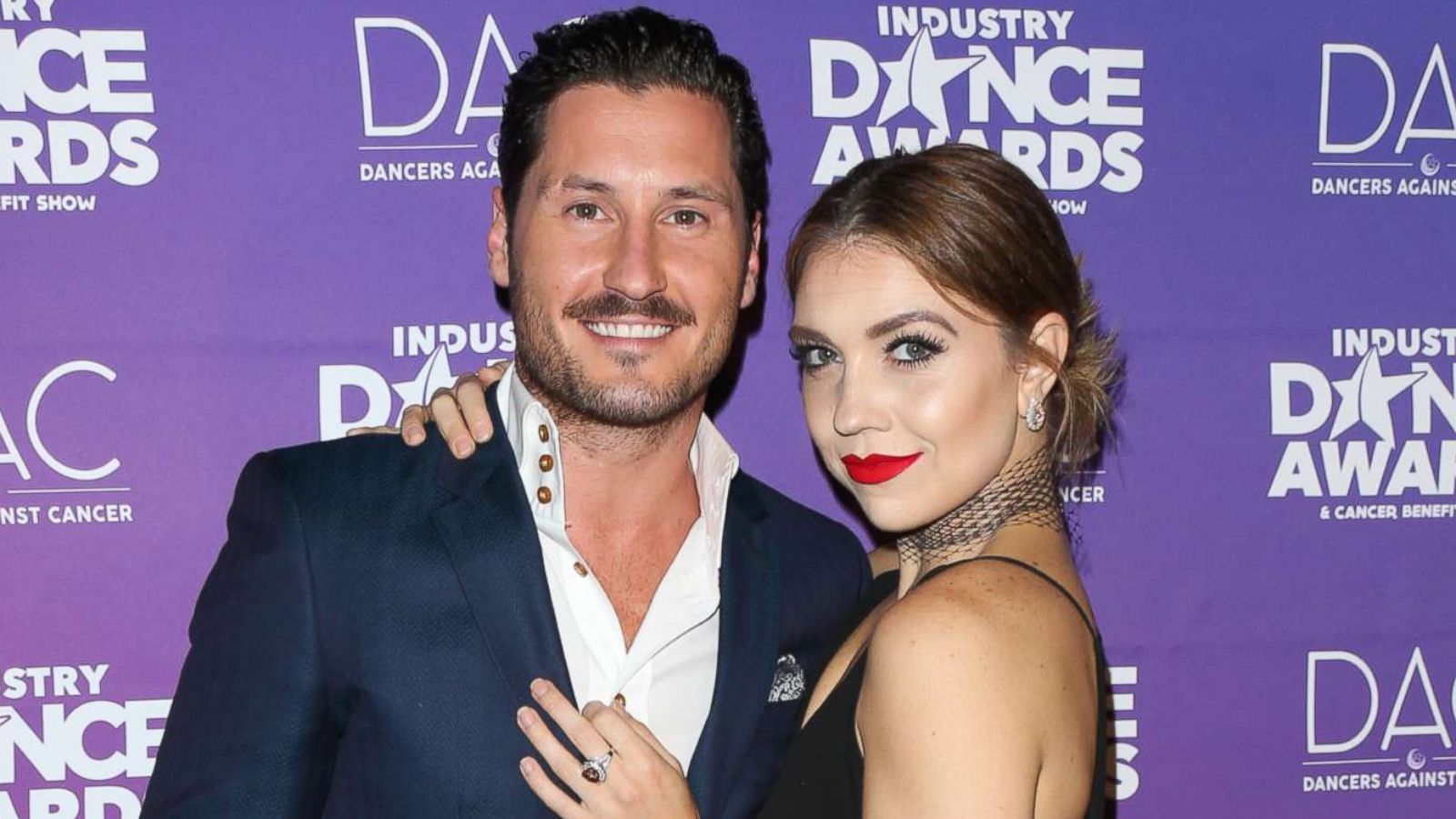 PHOTO: Val Chmerkovskiy and Jenna Johnson attend the 2017 Industry Dance Awards and Cancer Benefit show at Avalon on Aug. 16, 2017 in Hollywood, Calif.