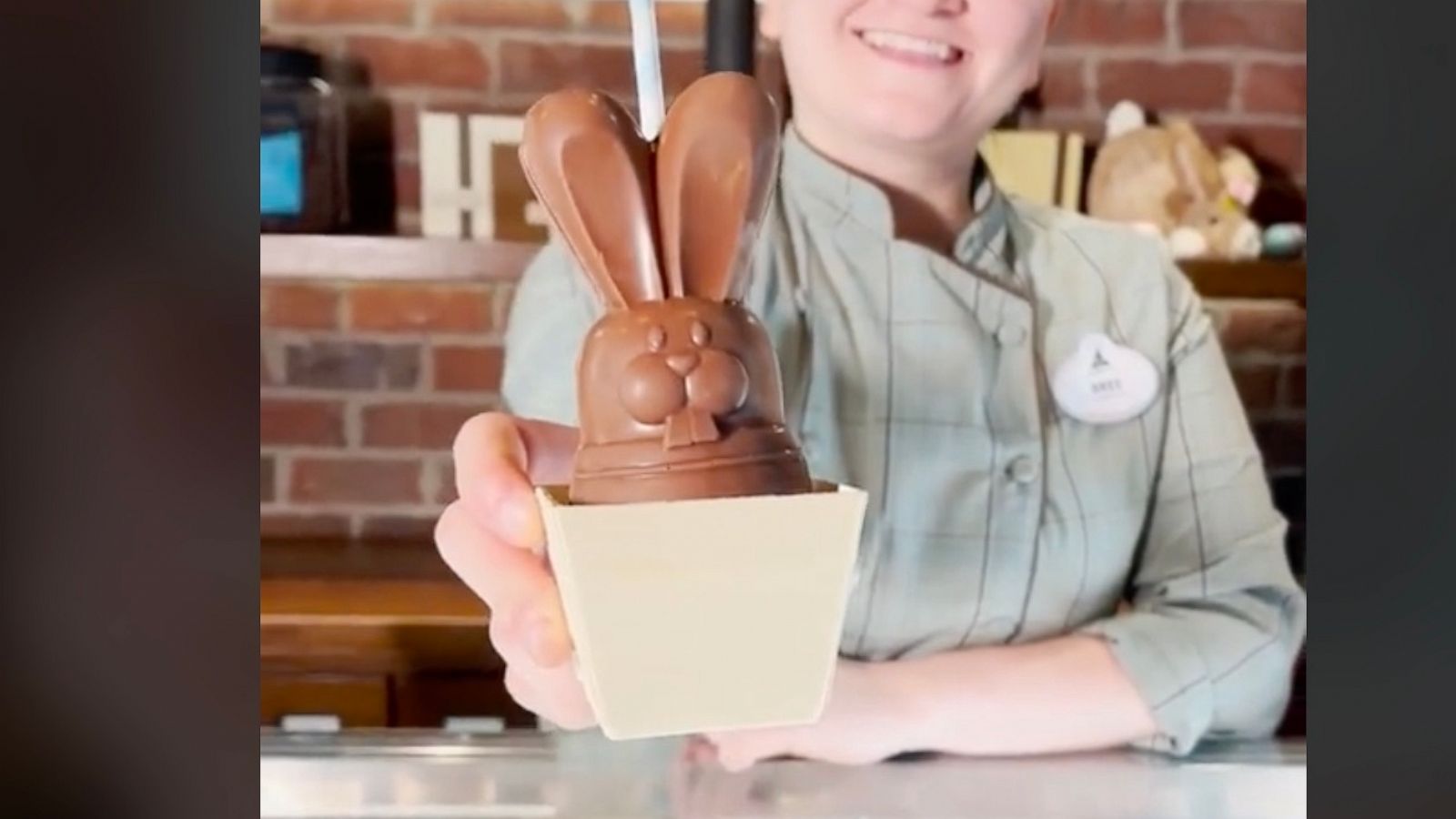 PHOTO: A boozy chocolate bunny treat from the Ganachery at Disney Springs.