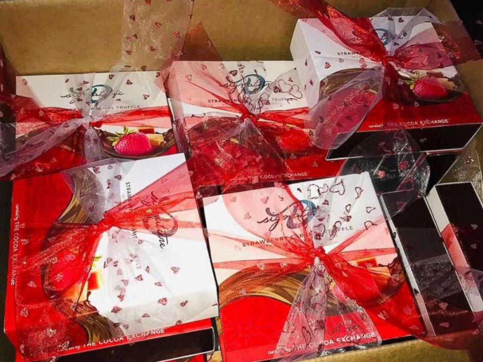 PHOTO: Dedra Moon made it her mission to help distribute Valentines Day chocolates to survivors of domestic violence in her community.